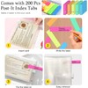 BetterJonny 160 Count Index Card Organizer, 40 Transparent Clear Pockets