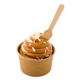 Restaurantware Eco Luxe 3.8 Inch Tasting Spoons 1000 Round Disposable Sample Spoons - Premium Mini Cutlery For Desserts Appetizers Or Crafts Natural Wood Taster Spoons