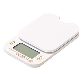 Pearl Metal Digital Kitchen Scale, For 4.4 lbs (2.0 kg), 0.04 oz (0.1 g) Unit, Quantity HAKARI D-6468, White