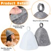XTUDOU® 4-Piece Sauna Hat Set, Sauna Hat, Sauna Hat for
