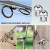 sourcing map 20 Pcs M2 Stainless Steel Wire Rope Clip