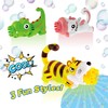 JA-RU Blitz Dinosaur, Unicorn, & Tiger Bubble Blower (3 Toys)