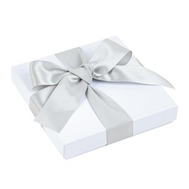 Gift Tek Gray Polyester Satin Ribbon - Single Face - 1 1/2" x 10 yds - 1 Count Box