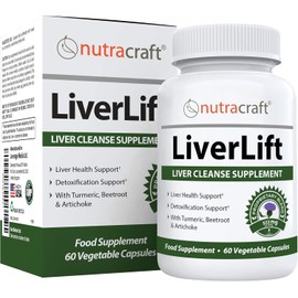 Nutracraft Liver Cleanse & Detox – With Turmeric, Beetroot, Dandelion, Chicory & More | 60 Vege Capsules | Money-Back Guarantee