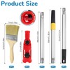 Multi-Angle Paint Brush Extender Extension Pole, 1.1m Roller Extension Pole