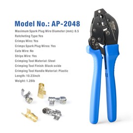 iCrimp Ratcheting Spark Plug Connector Crimper for Ignition Cable and Spark Plug Wires Maximum Diameter 8.5mm