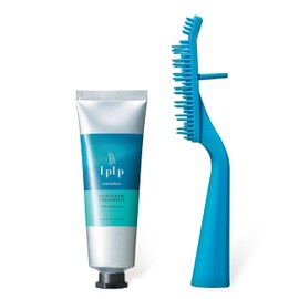 Lupupu (LPLP) Essence Color Treatment, Trial, 1.2 oz (34 g), Ash Brown & Stand Brush for Color (Short Hair) with Gloves (3 Minutes for Gray Hair) 90385