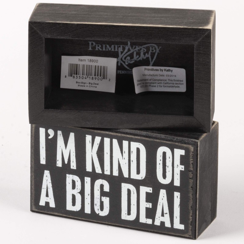 Primitives by Kathy 18900 Classic Box Sign, 5 x 3-Inches,