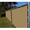 Ifenceview 6'x1' to 6'x100' Beige Shade Cloth Panels Fence Privacy