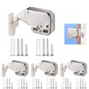 Srup Pack of 4 Spring Catch Mini Push Lock Automatic
