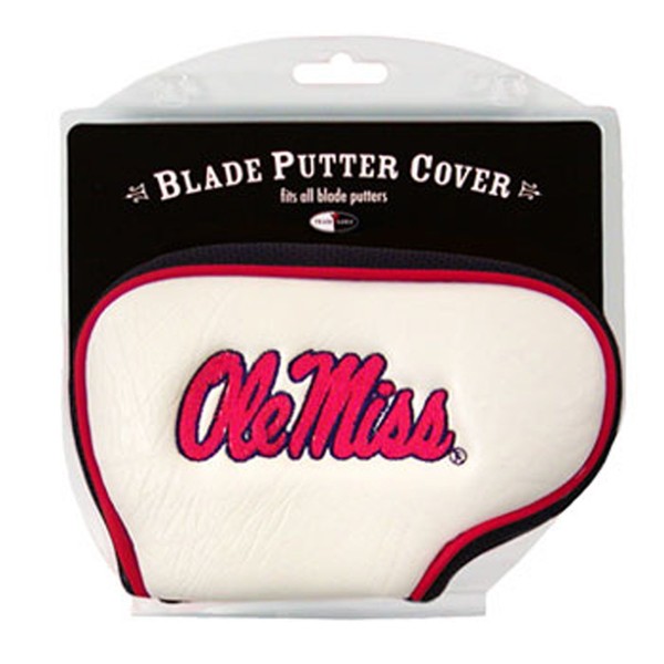Team Golf NCAA Ole Miss Rebels Golf Blade Putter Cover Golf Club Blade Putter Headcover, Fits Most Blade Putters, Scotty Cameron, Taylormade, Odyssey, Titleist, Ping, Callaway