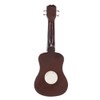 Basswood G Guitar Shaped Ornament 3 Dimensional Refrigerator Ornament Accessory