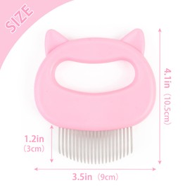 Cat Shell Grooming Comb Pet Hair Remover Massage Relaxing Cat Comb Dog Shell Massager Comb Pet Slicker Brush for Cat Dog Shedding Tools