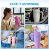 PLNEG Tumbler with Handle 40oz Insulated Water Bottle with Straw