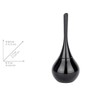 WENKO 22038100 Toilet brush Flakon Black - Ceramic, 17 x