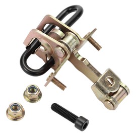 INFINAUTO Door Check Strap Stopper Limiter, Front Left Door Check Bracket Stop No.9203196 for Volvo 850 1994-1997 Gold Tone, LH Driver Side 1Pc