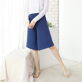 TR Fabric Maternity Wide Plus Size Knee-Length Shorts Pants Dark Pink/XL 2ea