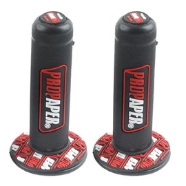 GIONAR Universal Non-Slip Gel Motorbike Grip, Durable Rubber, Fit for Off-road & Pitbikes, 7/8" (22mm) Length, Enduro Ready(Red)