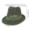 Initlove Mesh Fedora Hat for Men Short Brimmed Trilby Panama