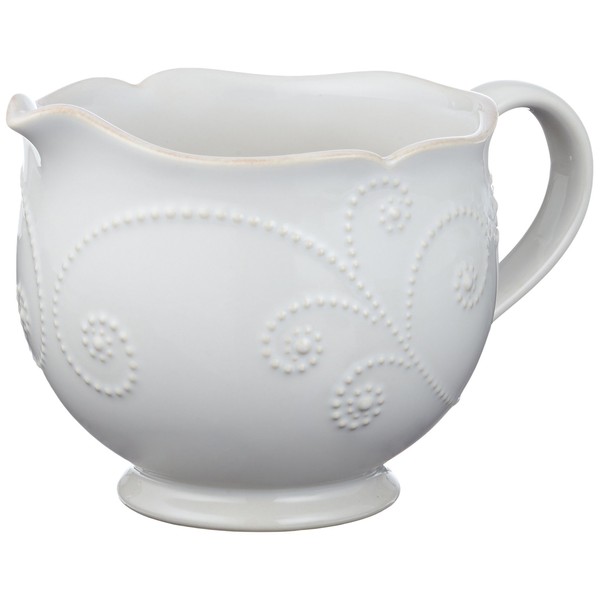 Lenox French Perle Sauce Pitcher, White -