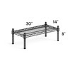 Mix.Home 14" x 30" x 8" Black Wire Dunnage Rack,
