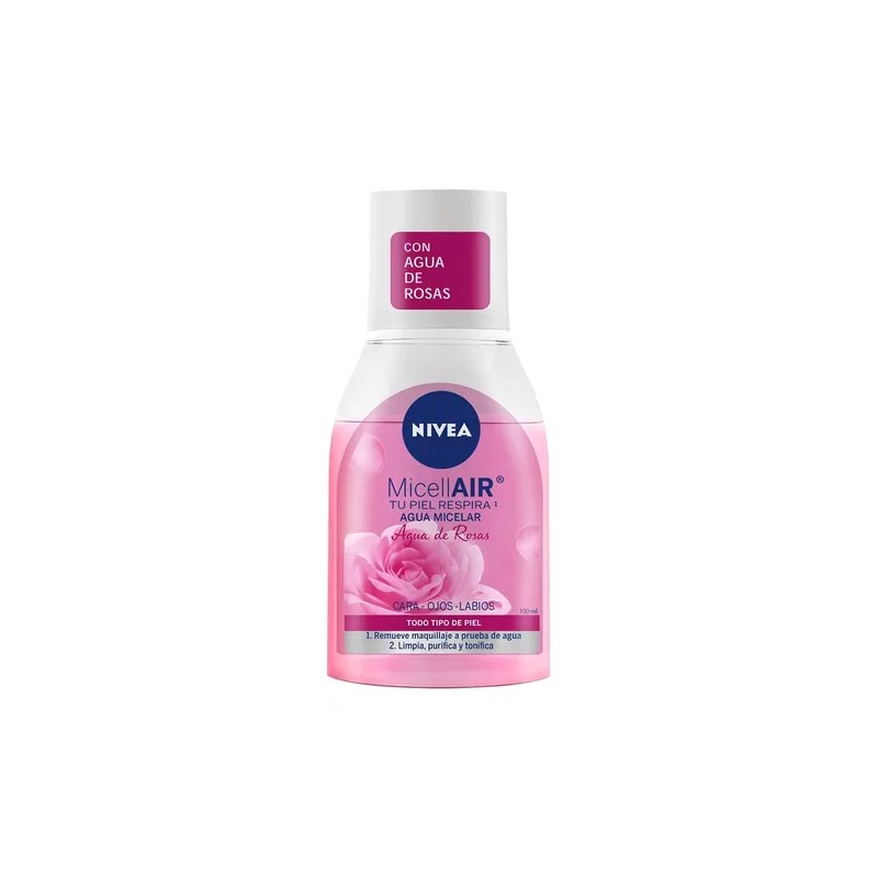 Agua Micelar Desmaquillante Nivea Agua De Rosas 100 Ml Mixta