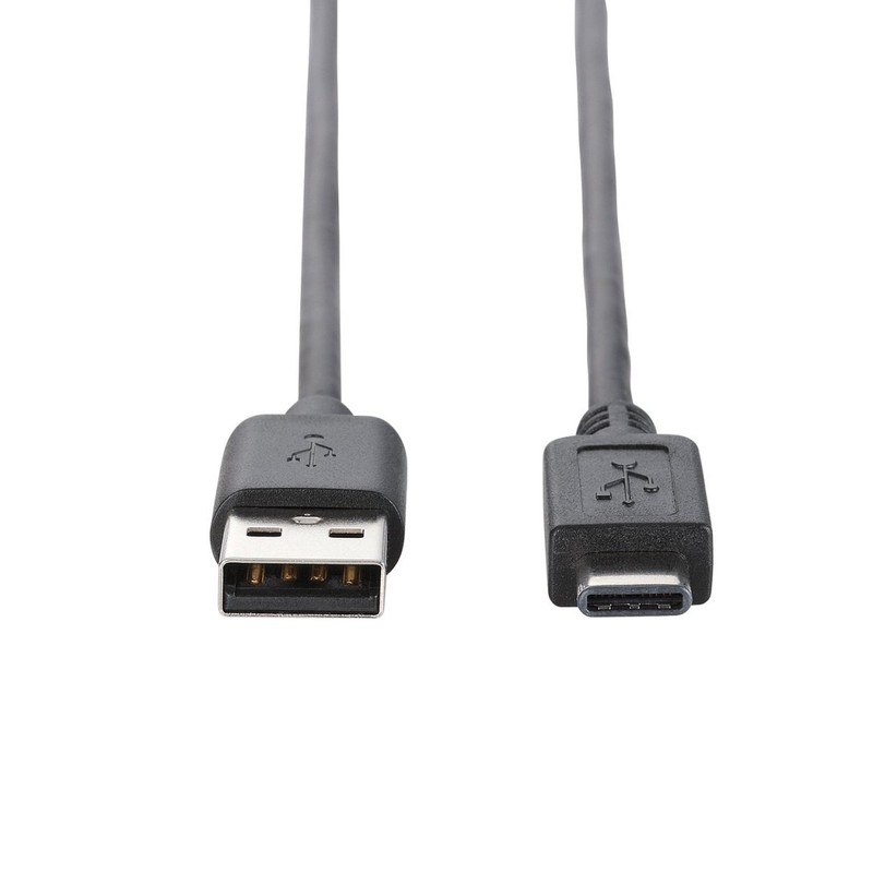 エレコム USBケーブル USB2.0 A-C 1m ブラック U2C-AC10BK