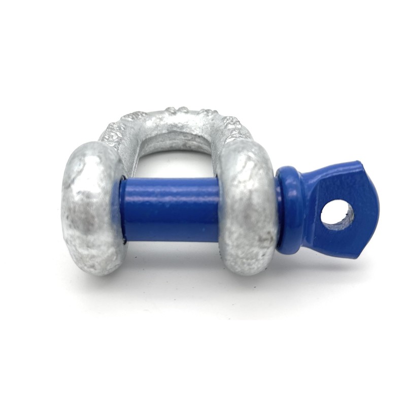 Pack of 2 High Strength Shackles with Eye Bolt Curved