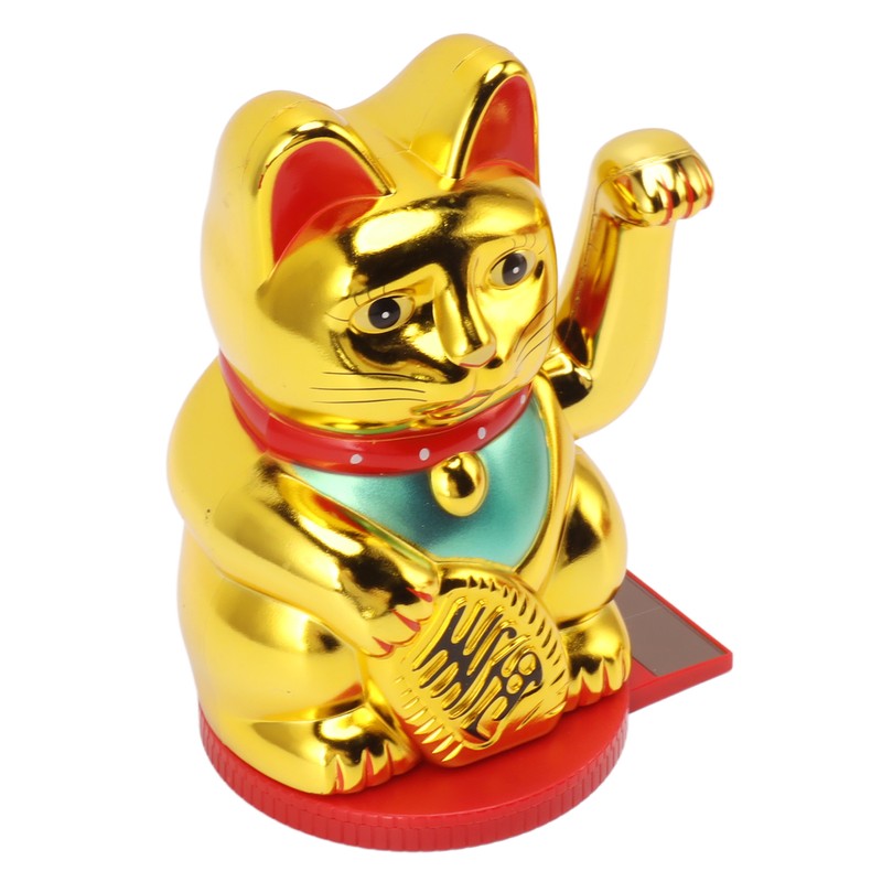 Solar Energy Powered Wealth Welcoming Cat with Waving Arm 6