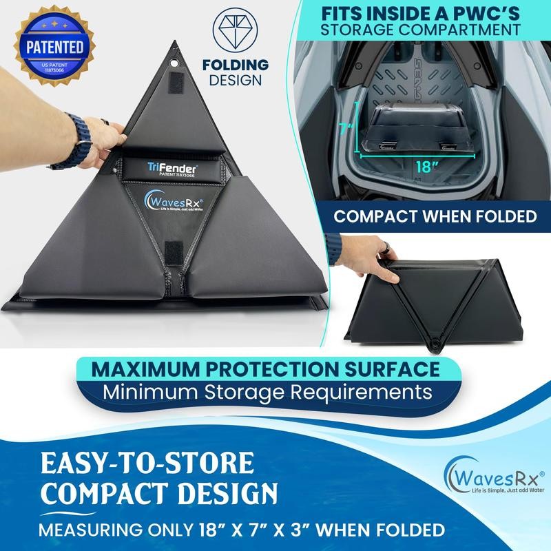 WAVESRX TRIFENDER DOCKING BUMPERS - Style: ORCA BLACK