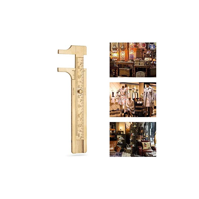 Vernier Caliper 1pc Mini Retro Brass Sliding Gauge Sliding Ruler