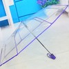 WerFamily Clear Transparent Folding Auto Open Auto Close Umbrella Rainy