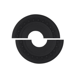 INCREWAY 1Pack Split Lighting PU Ceiling Black 3D Modeling Ceiling Cover Plate Ceiling Fan Medallion Home 12 Inch OD x 4 Inch ID