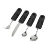 4pcs Elderly Adaptive Cutlery Set Eat Independently Easy Grip Handles