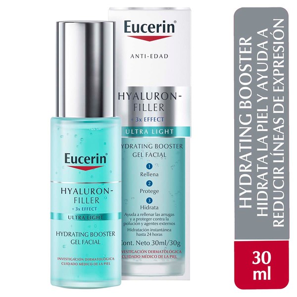Eucerin gel facial hyaluron filler hydrating booster antiarrugas 30ml.