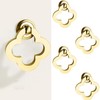 Newsmy 4 Pcs Flower Drop Ring Drawer Cupboard Knobs, Solid
