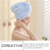 Genérico Toallas Microfibra Absorbentes Cabello 3 Piezas Secado Rápido Botón
