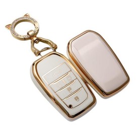 ZANEKO Noah 90 Series Key Case, New Voxy 90 Series Noah Voxy Key Cover, Alphard Key Holder, white (white 1)