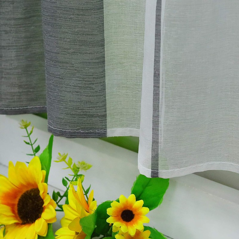 Heichkell Panel Curtain with Striped Design