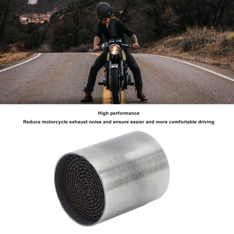 Motorcycle Exhaust Pipe Catalytic Converter, Stainless Steel, Front Middle Exhaust