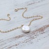 White Pearl Gold Filled Chain Anklet