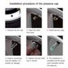 JRSHOME 8X New Update Tire Pressure Monitor Valve Stem Cap