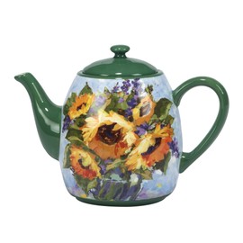 Certified International Sunflower Bouquet 36 oz. Teapot, Multicolor