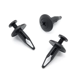 VVO Fasteners- Black Plastic Side Skirt, Sill Moulding Cover Trim Clips for Jaguar XE, (Pack of 10)