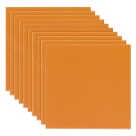 PATIKIL 100x100x1mm Phenolic Plastic Board, 10 Pcs Resin Laminated Sheet Plate Board PCB for Electrical Electronic Fixtures DIY and Crafts, Orange Red