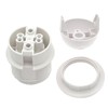 JNXQWE E26 E27 Light Socket,Plastic Threaded Medium Base Lamp Holder