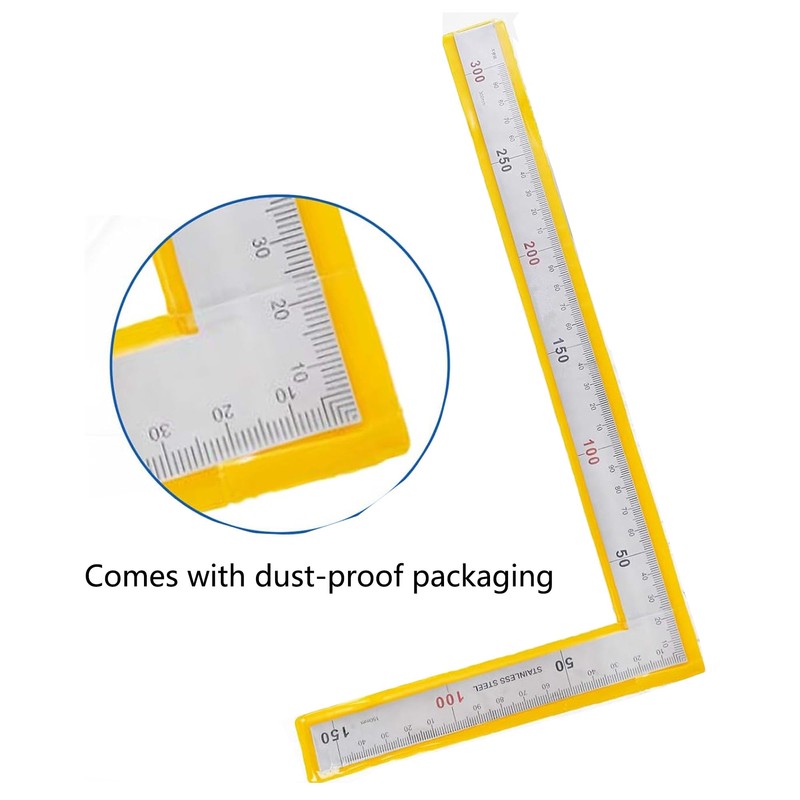 Istloho Metal Measuring Angle, Frame Angle Ruler, 150 x 300