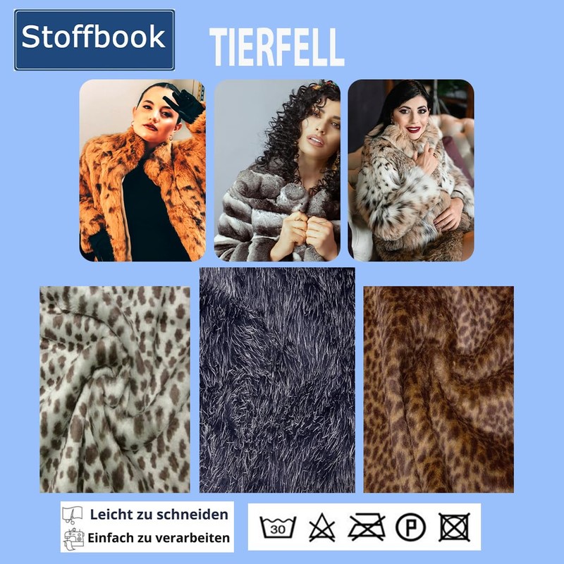 Fabrics-City 3120 Brown Giraffe Animal Fur Fabric Short Pile Fabrics