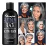 VIVONATURAL Shampoo Matizador Platinum Black Cabello Cano Gris Plata