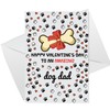 RED OCEAN Funny Valentines Day Card For Dog Dad, Best